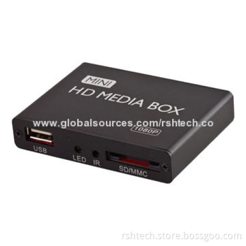 HD Media Player, 1,080-pixel Output with 50 to 60Hz Frequency Range